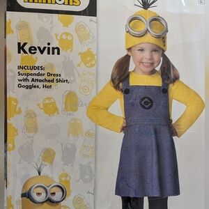 Toddler girl Minion Costume 3/4T